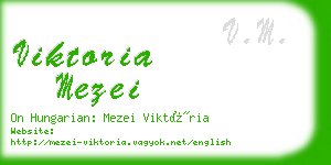 viktoria mezei business card